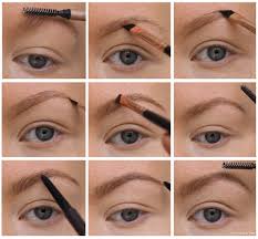 brow tutorial using powder and pencil