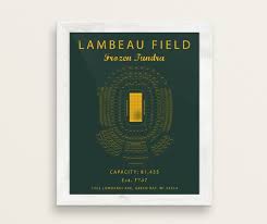 Lambeau Field Seating Chart Green Bay Packers Lambeau Field Sign Lambeau Field Poster Lambeau Field Prints Gift For Packers Fan Vintage