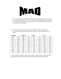 The median absolute deviation (mad) is a robust measure of the variability of a unvariate sample of quantitative data. Mad Worksheet