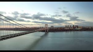 This poster series celebrates ten bridges that have shaped skylines, defined cities and states and become destinations in their own right. Aerial View Of George Washington Bridge In 4k Youtube
