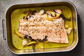 olive oil baked salmon recipe nyt cooking