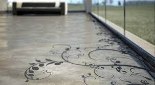 creative concrete floor patterns and