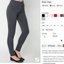 Nwt Aa Grey Easy Jeans Nwt
