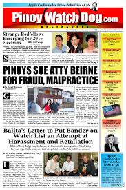A tabloid is a newspaper with a compact page size smaller than broadsheet. Pinoy Watchdog October 07 2011 Issue By Pinoy Watchdog Issuu