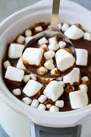 slow cooker hot chocolate dinner at