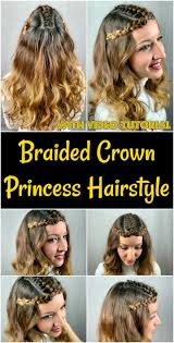 9 the bad hair day: Braided Crown Princess Hairstyle With Video Tutorial Diy Crafts