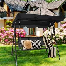 3 Person Patio Swing With Polyester
