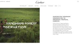 cartier uses images of amazon tribe