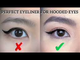 perfect winged eyeliner for hooded eyes