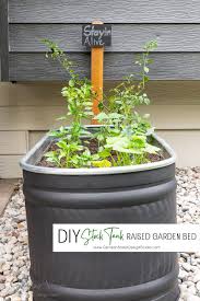 diy stock tank raised garden bed