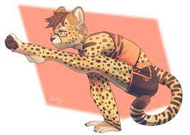 Cheetah warm-up, for PanzicaChee, by me! : r/furry