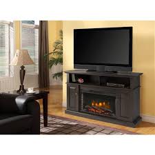 Media Cabinet With Electric Fireplace