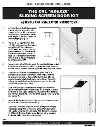 If you're thinking about adding a screen door to an existing sliding glass door on your porch or patio, you'll first need to measure your door frame and purchase a door with. Crl White 36 X 81 Heavy Duty Extruded K D Sliding Screen Door Kit 2 Frame