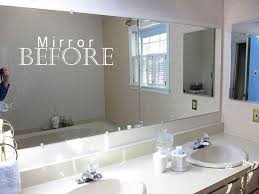 how to frame a bathroom mirror