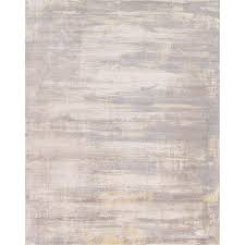 abstract silk and wool area rug pel