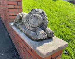 Guardian Lion Sculptures Pair Of