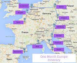 first timers one month europe itinerary