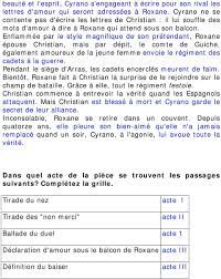 Cyrano de Bergerac. de Edmond Rostand. Avez-vous bien lu? par Evelyne Amon  - PDF Free Download