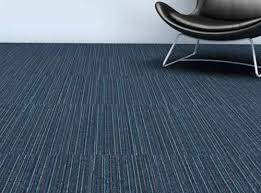 matte blue polypropylene carpet tiles