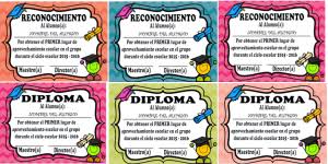 diplomas y reconocimientos editables