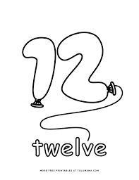 37+ number 12 coloring pages for printing and coloring. Free Cute Number Coloring Pages For Fun Learning Tulamama