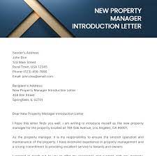 new property manager introduction