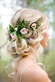 Add some flowers or … 38 Gorgeous Wedding Hairstyles With Fresh Flowers Weddingomania