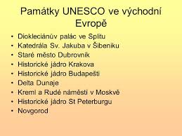 Evropské památky UNESCO - ppt stáhnout