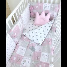 Anett Newborn Baby Bedding Set Pink