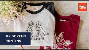 diy screen printing t shirt tutorial