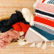 flat weave wool rug weaving kit