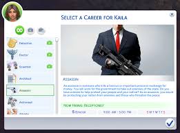 What are the best career mods for the sims 4? Marlyn Sims The Sims 4 Assassin Career Needs Updating An