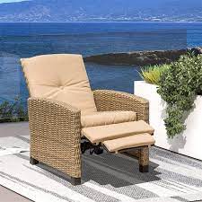 Runesay Wicker Outdoor Recliner All