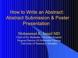 How to Write an Abstract for the Undergraduate Research    