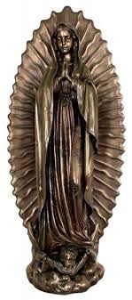 Our Lady Of Guadalupe Statue Bronzed