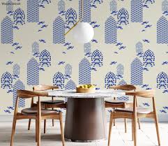 archies in indigo textured wall