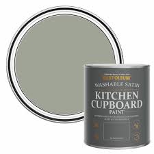 green scrubbable kitchen cupboard paint