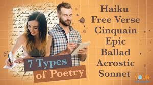 7 common types of poetry and their