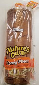 nature s own honey wheat bread recalled
