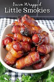 easy bacon wrapped little smokies