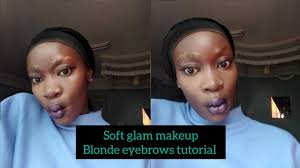 blonde eyebrows tutorial soft glam