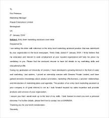 Sample Marketing Assistant Cover Letter 8 Free Documents