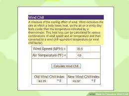 3 Ways To Calculate Wind Chill Wikihow