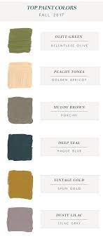 Check spelling or type a new query. Our Favorite Paint Color Trends For Fall 2017 Coco Kelley Green Colour Palette House Color Palettes Olive Green Bedrooms