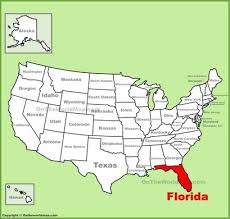 florida state map usa detailed maps