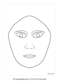 free makeup faces coloring page
