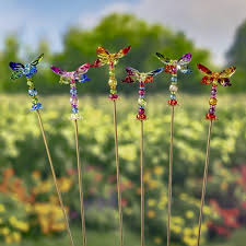 Acrylic Hummingbird Pot Stakes