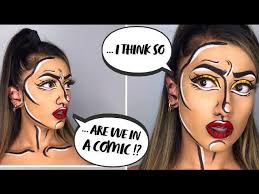 easy comic strip style makeup tutorial