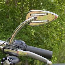 dynamic led motorcycle mirrors with run