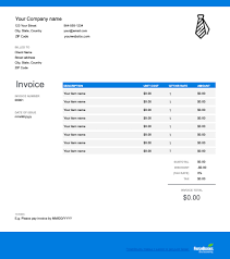 Professional Invoice Template Free Download Send In Minutes